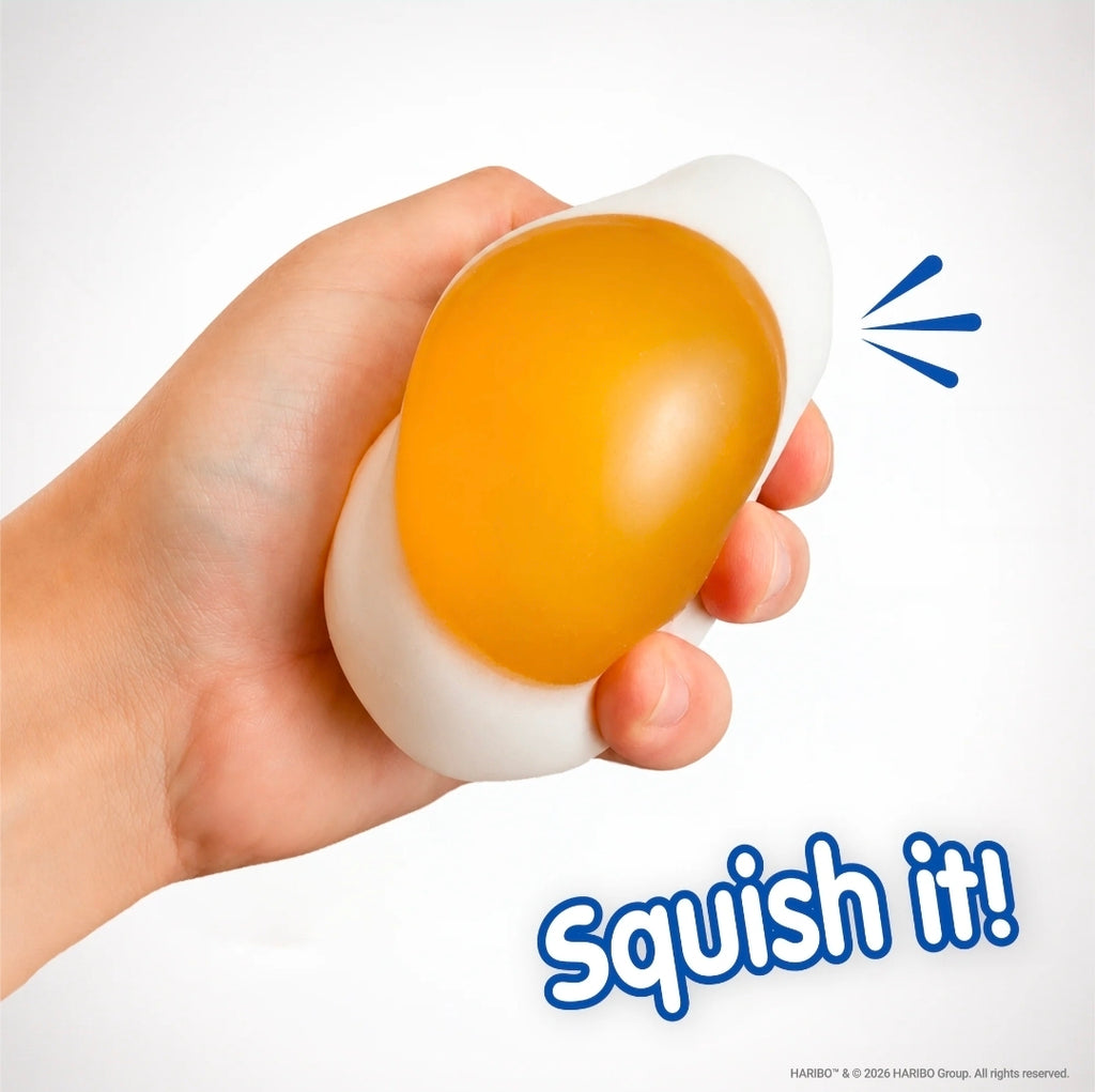 (PRE-ORDER NOW) 🍳 HARIBO Fried Egg Squishy Toy  🍬