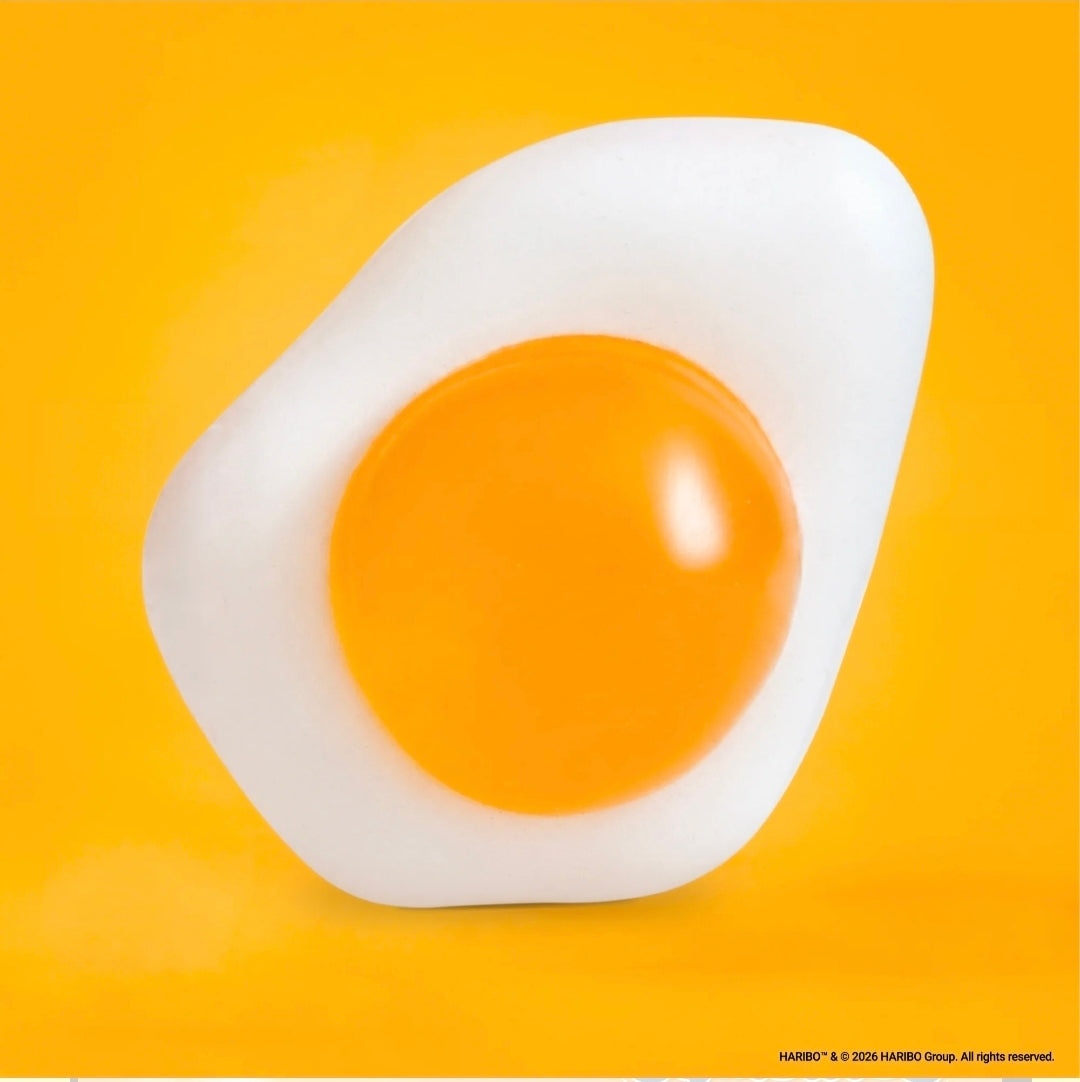 (PRE-ORDER NOW) 🍳 HARIBO Fried Egg Squishy Toy  🍬