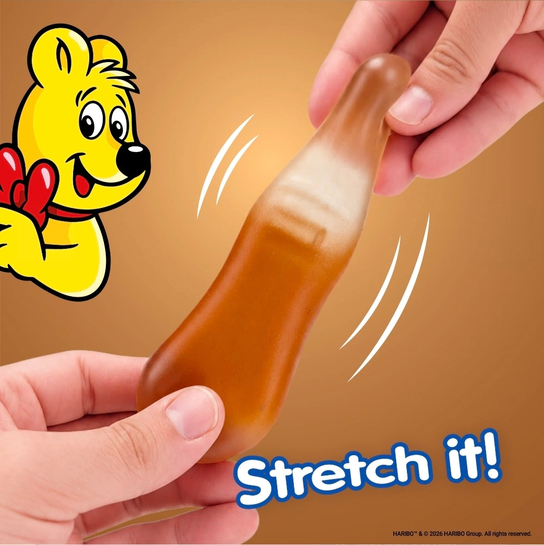 🚨 PRE-ORDER NOW – HARIBO Cola Bottle Squishy Toy! 🥤🍬