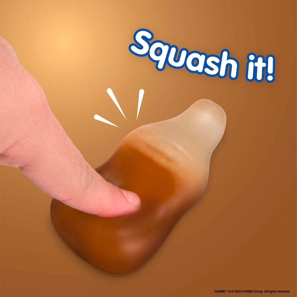 🚨 PRE-ORDER NOW – HARIBO Cola Bottle Squishy Toy! 🥤🍬