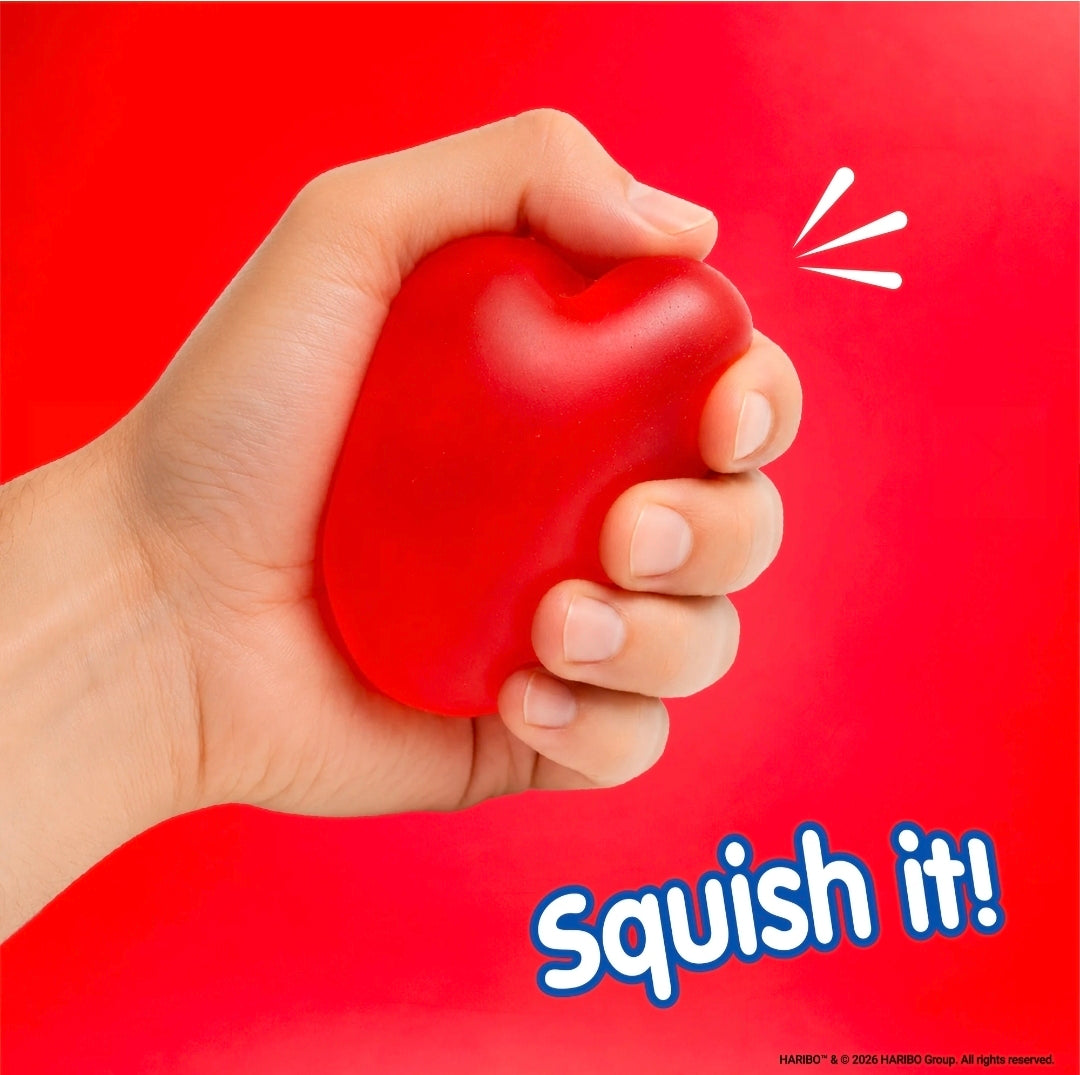 ❤️ PRE-ORDER NOW – HARIBO Love Heart Squishy Toy 🍬