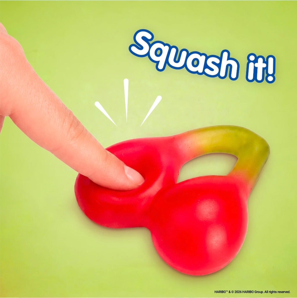 🍒 PRE-ORDER NOW – HARIBO Happy Cherry Squishy Toy!