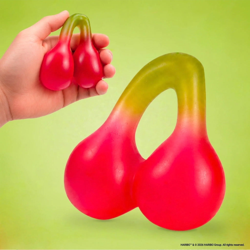 🍒 PRE-ORDER NOW – HARIBO Happy Cherry Squishy Toy!
