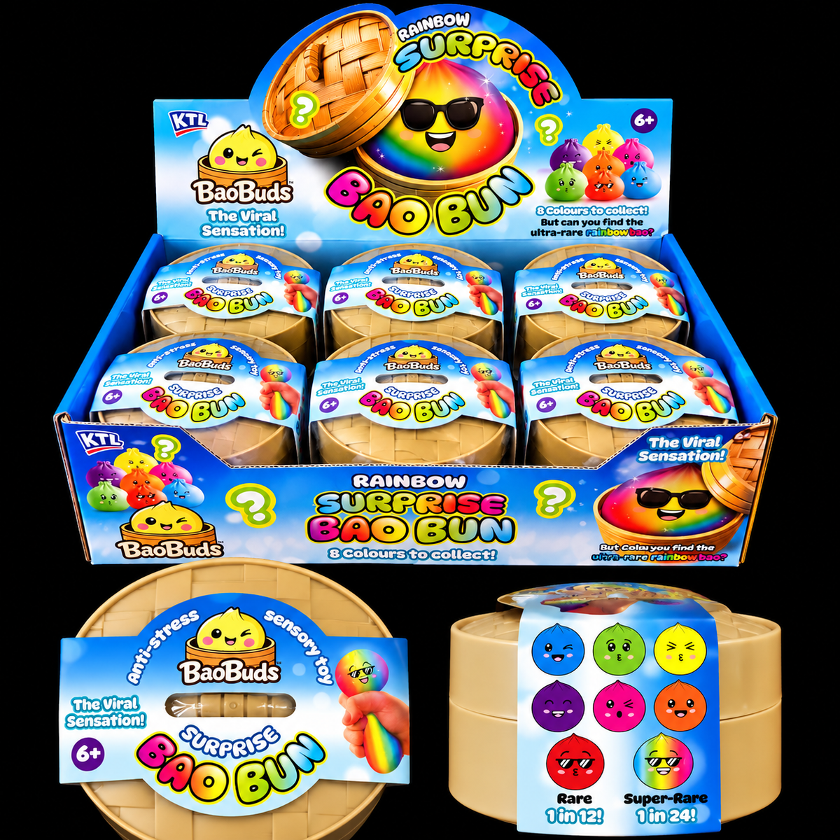 KTL BaoBuds Rainbow Surprise Bao Bun – Mystery Squishy