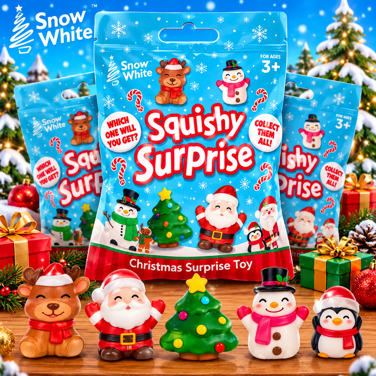 Snow White Squishy Surprise – Christmas Mystery Toy 🎄🎅