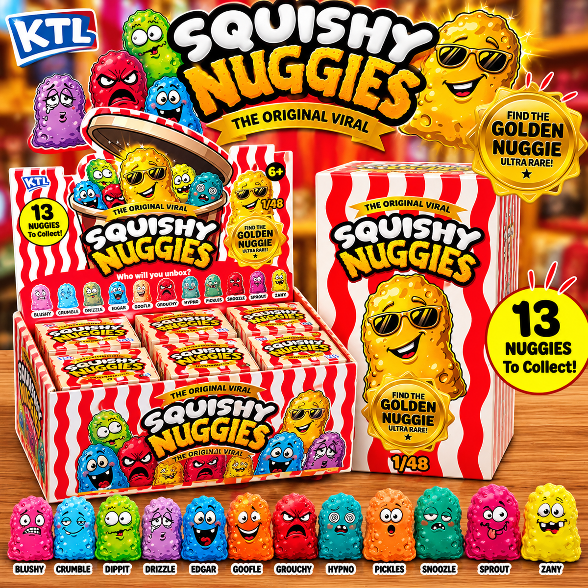 KTL Squishy Nuggies – Mystery Blind Box | 13 To Collect