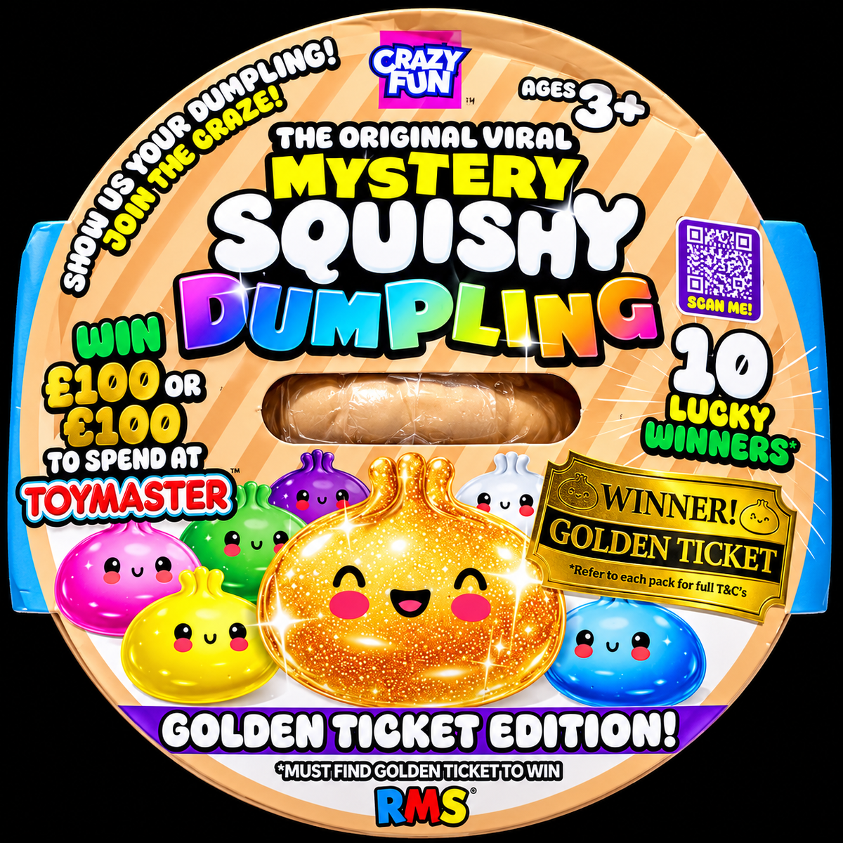 RMS Mystery Squishy Dumpling – Golden Ticket Edition 🏆✨