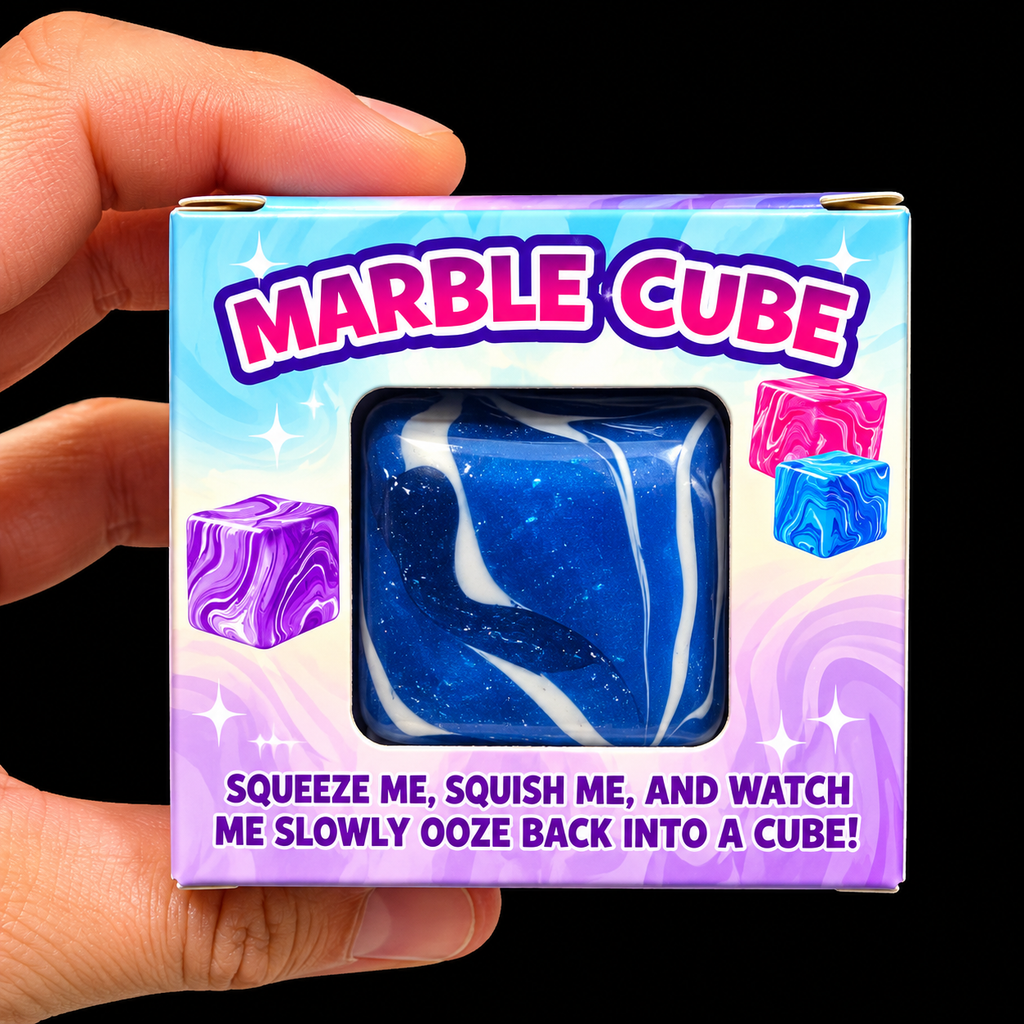KTL Squishy Marble Cube – 3 Colours to Collect! 🌈✨