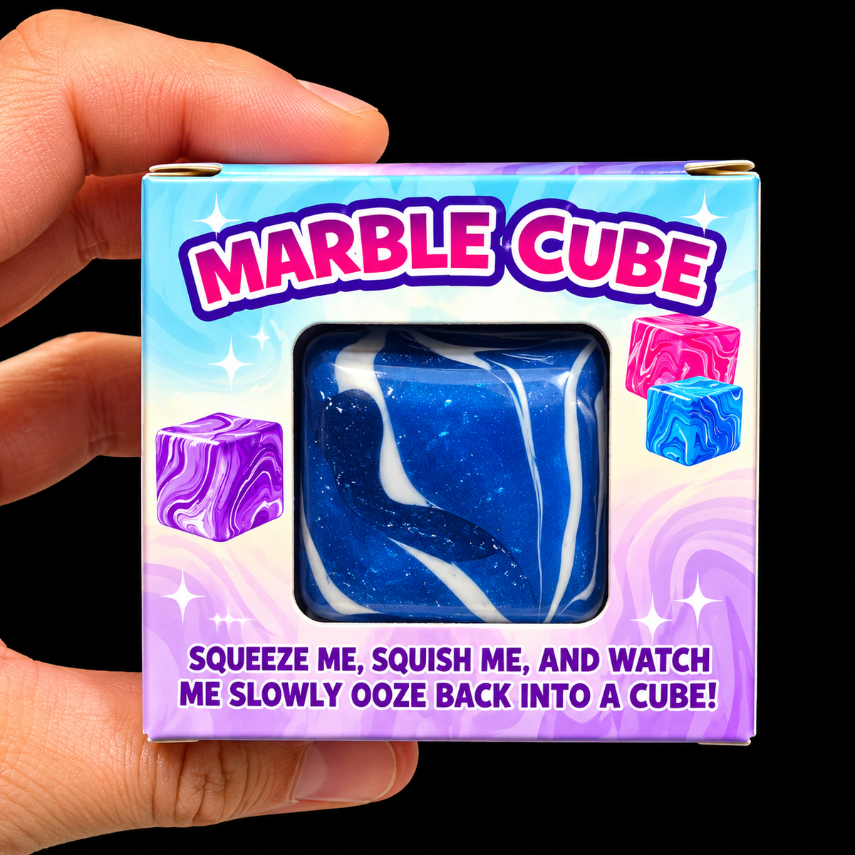 KTL Squishy Marble Cube – 3 Colours to Collect! 🌈✨