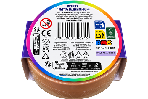 Mystery Squishy Dumpling Gold Glitter Edition (Play Hub By RMS) 8.5cm