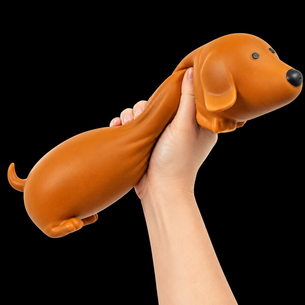 Keycraft The Big Squij – Jumbo Sausage Dog Squishy