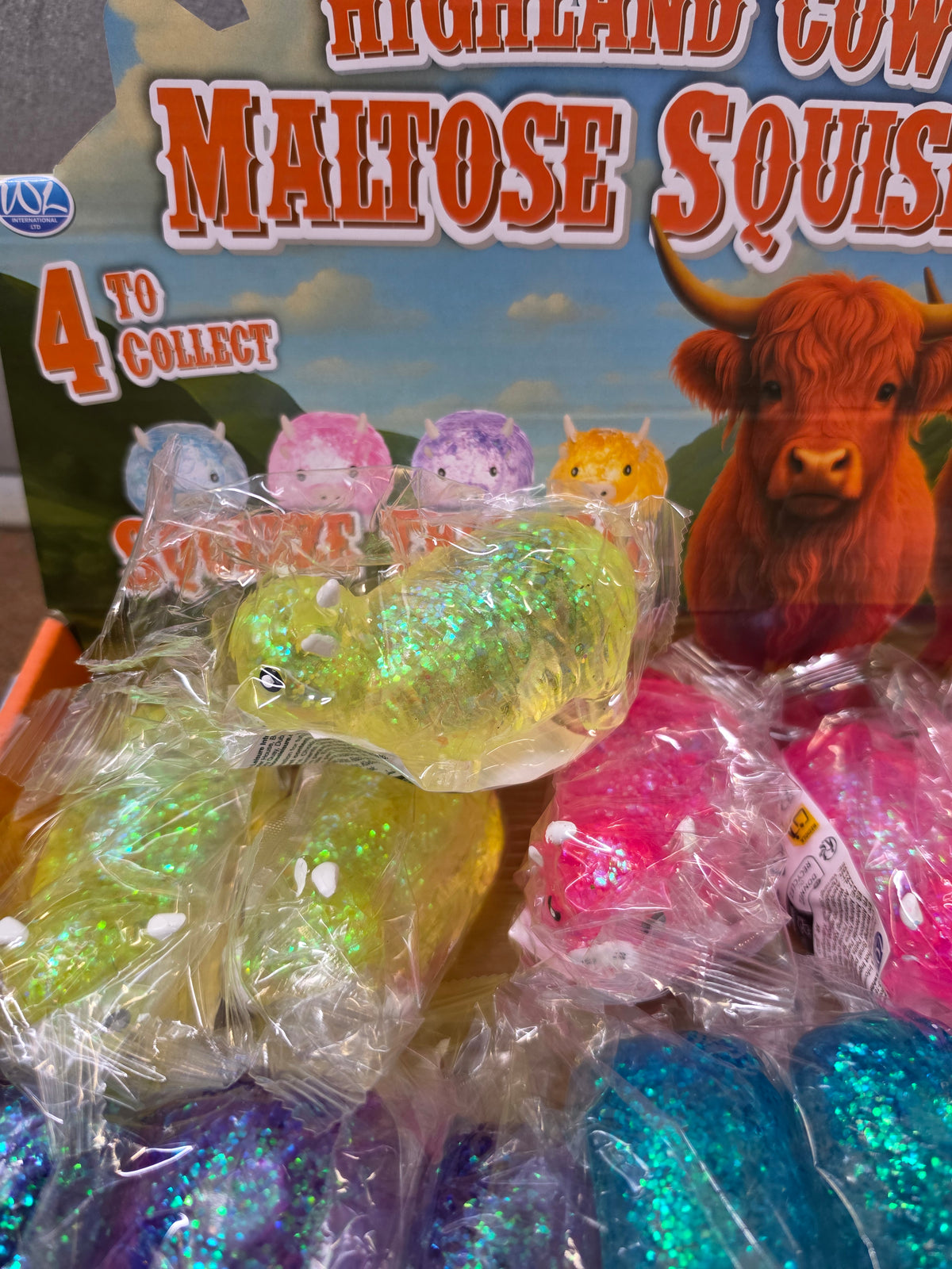 Highland Cow Maltose Squishy 9.5cm