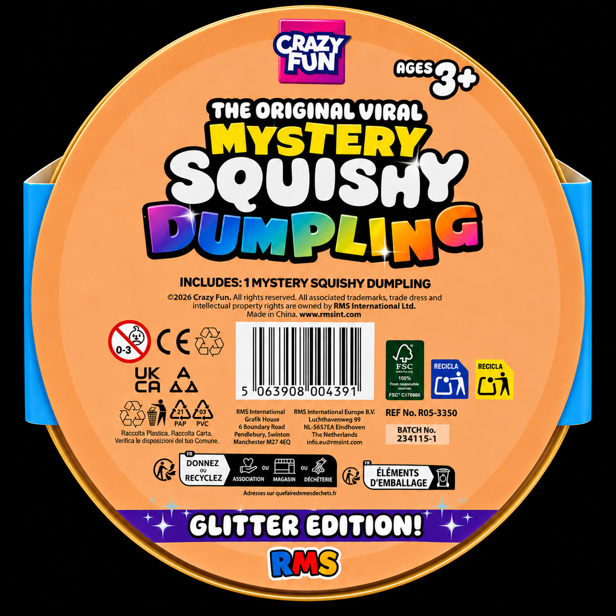 RMS Giant Mystery Squishy Dumpling, 17cm