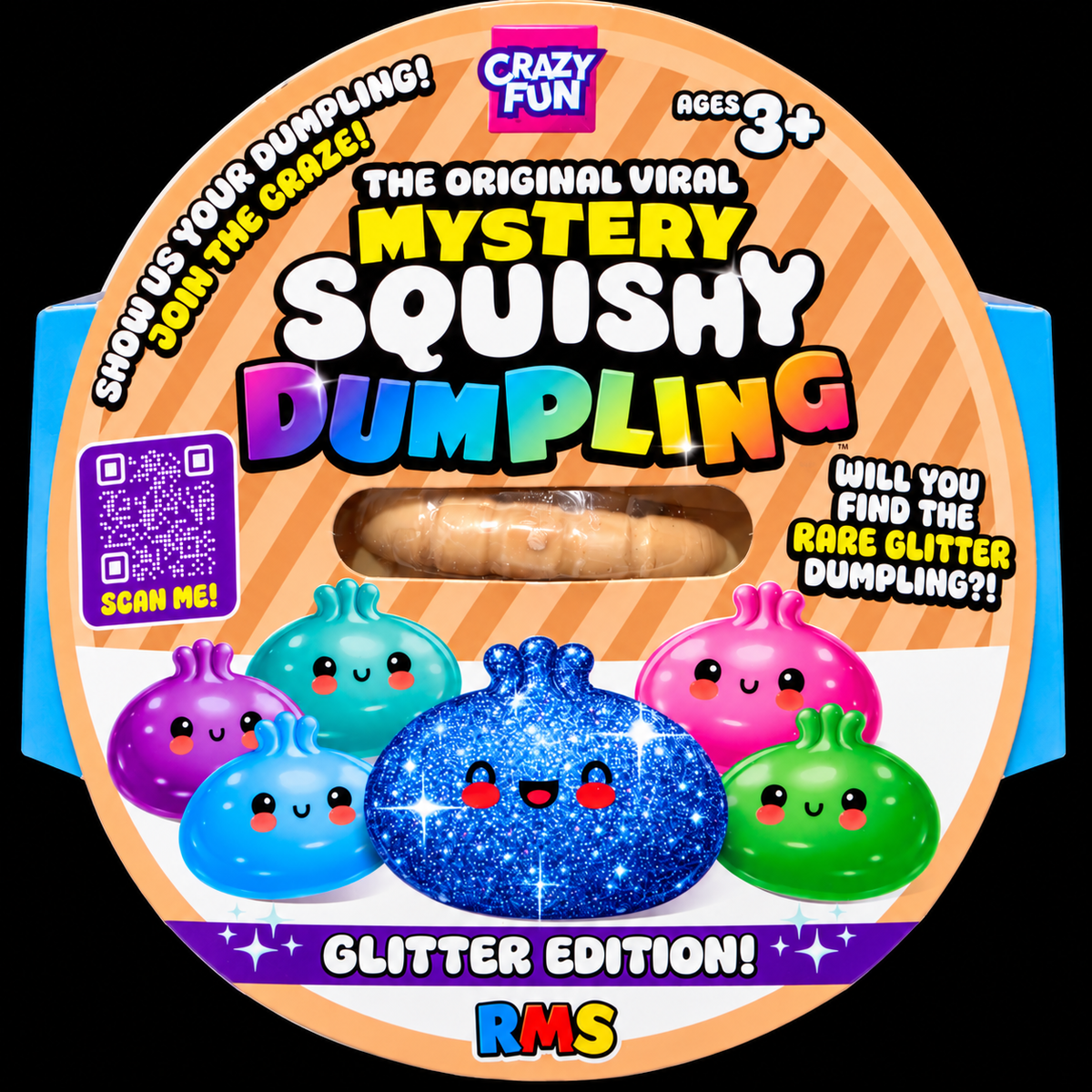 RMS Mystery Squishy Dumpling- Glitter Edition