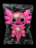KTL Squishy Sugar Axolotl with Sparkly Glitter Anti-Stress Sensory Toy in 3 Colours for Kids
