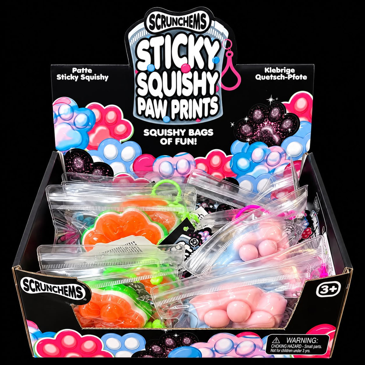 Scrunchems Sticky Squishy Paw Prints