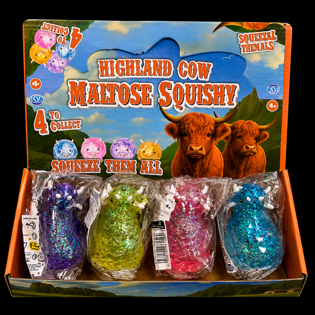 Highland Cow Maltose Squishy 9.5cm