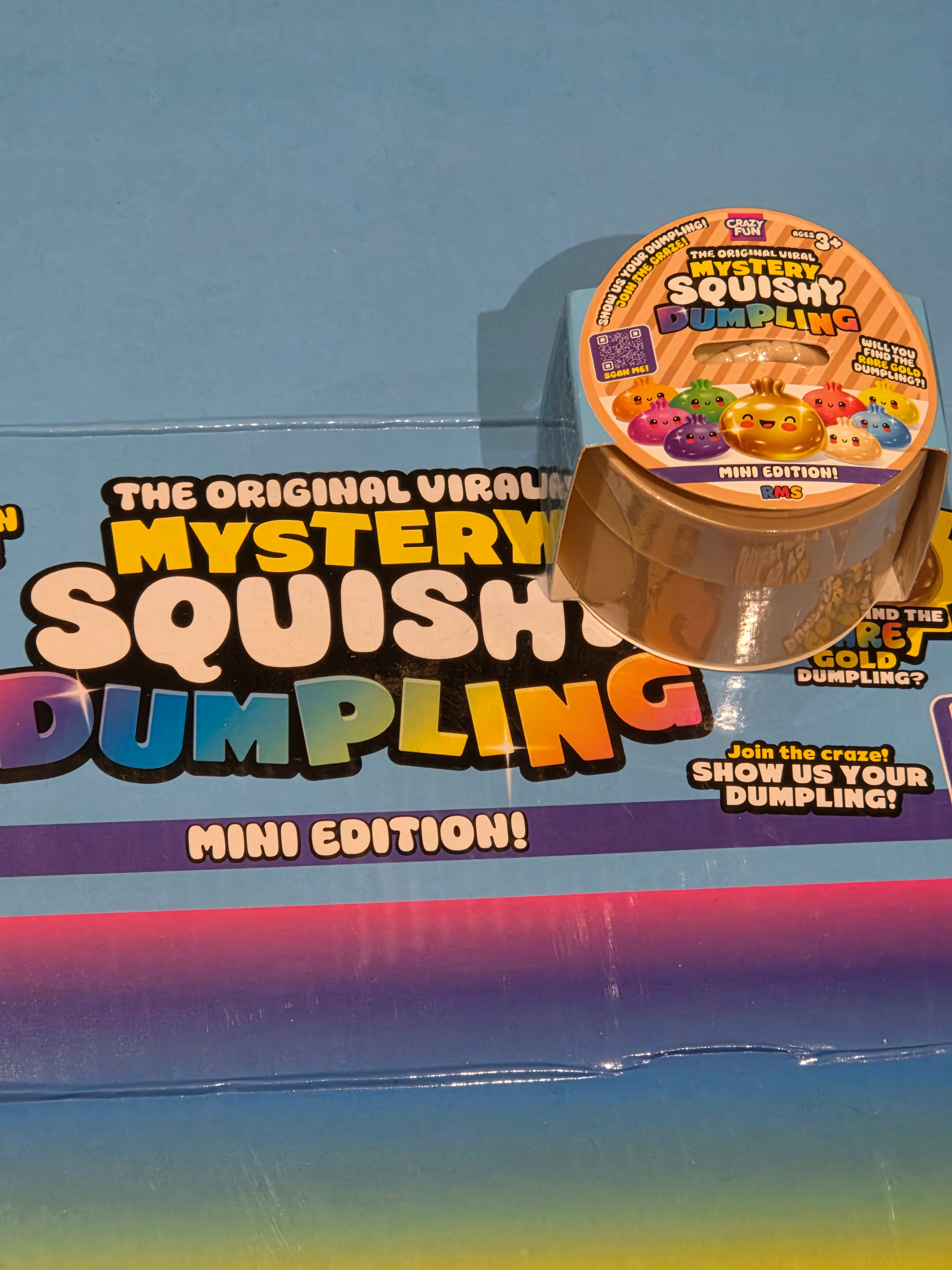 RMS Mystery Squishy Dumpling Mini Edition - Find the Rare Gold Dumpling - Ages 3+ - Fun Pet - Join the Craze!