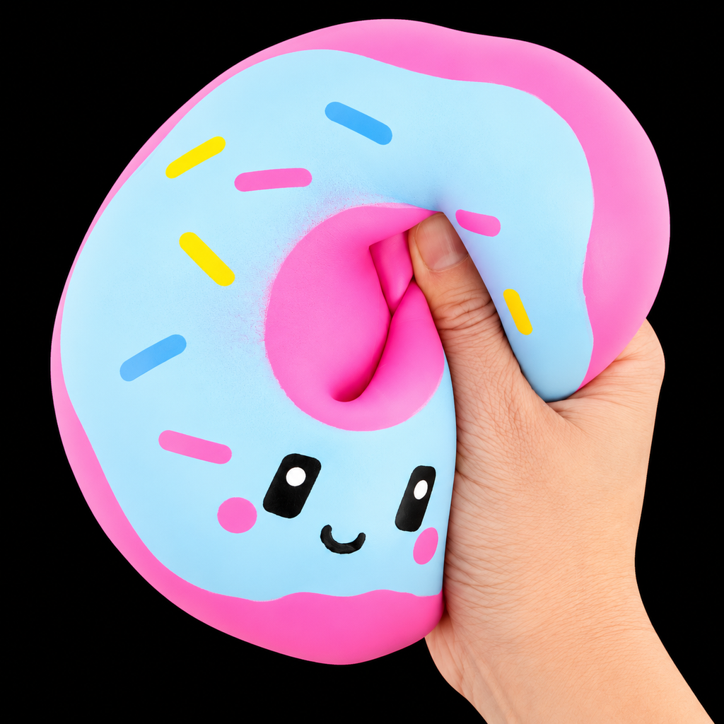 Keycraft The Big Squij Jumbo Donut Squishy – Sensory Fidget Toy