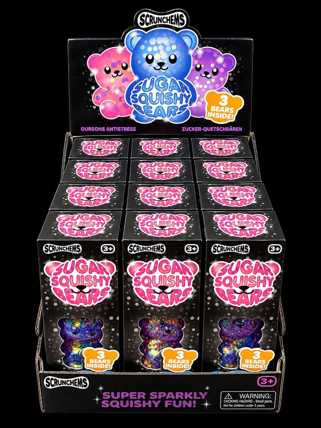 Scrunchems Sugar Diddy Bears 3-Pack