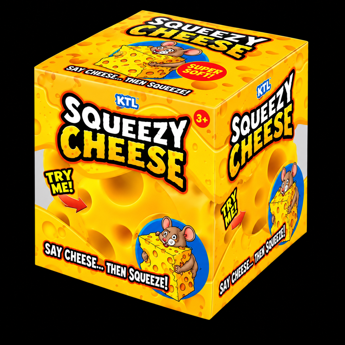 KTL Squeezy Cheese – Super Soft Squishy Toy 🧀🐭