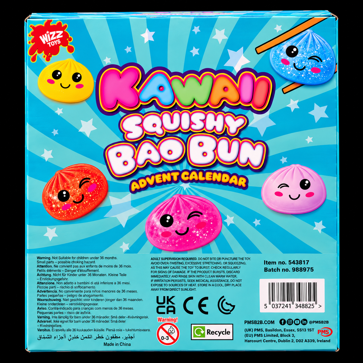 Kawaii Squishy Bao Bun Advent Calendar – 24 Days of Squishy Surprises! 🎁🌈