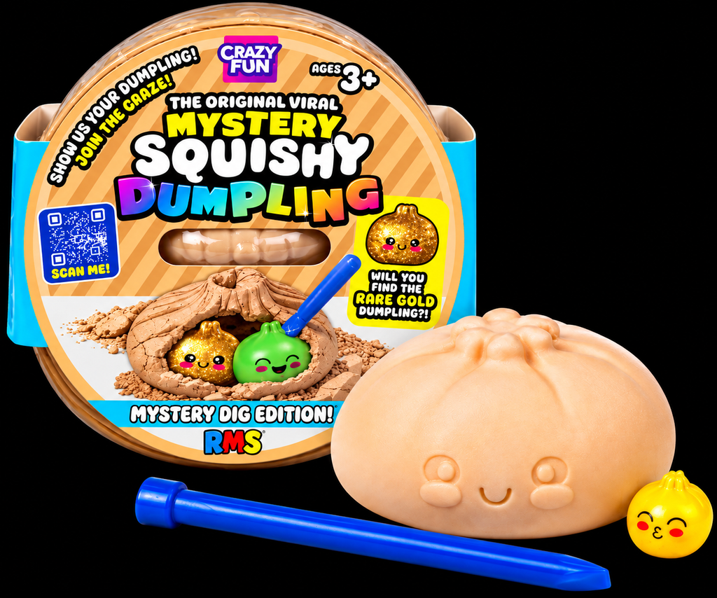 🥟 Crazy Fun RMS Mystery Squishy Dumpling – Mystery Dig Edition! ⛏️✨