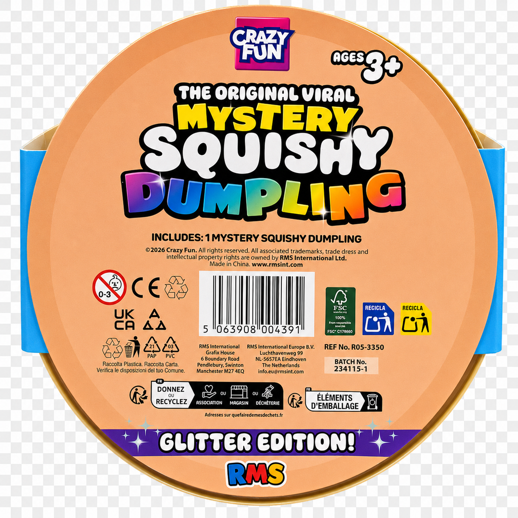 RMS Giant Mystery Squishy Dumpling, 17cm