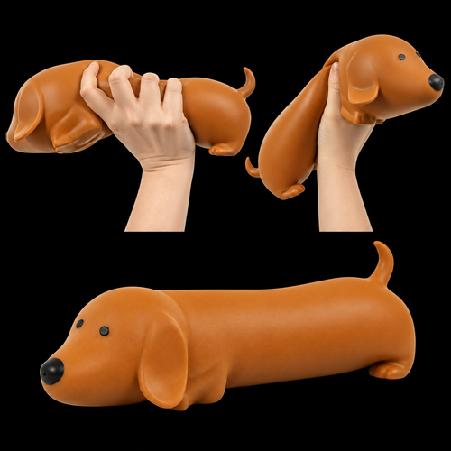 Keycraft The Big Squij – Jumbo Sausage Dog Squishy