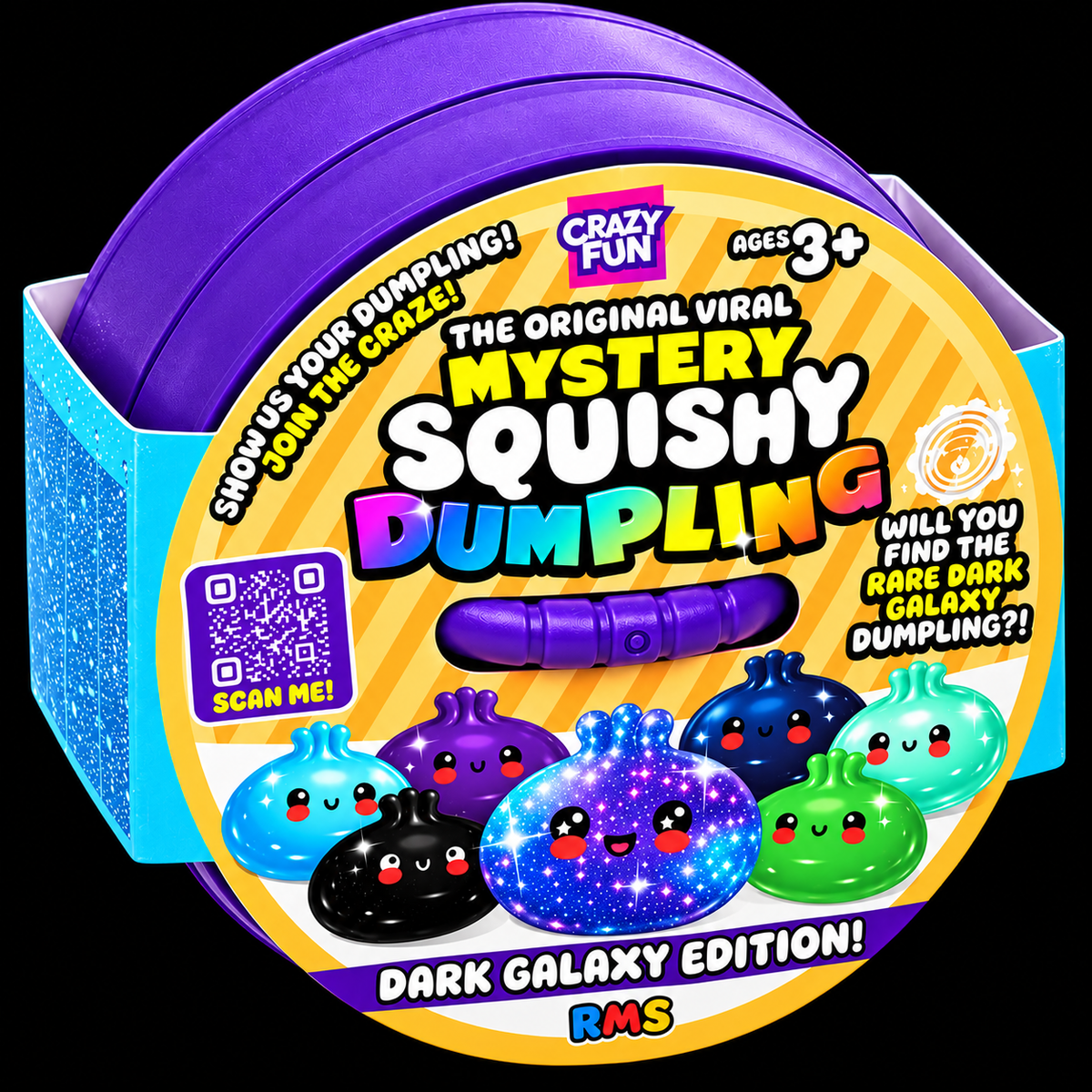 RMS Mystery Squishy Dumpling – Dark Galaxy Edition 🌌💜