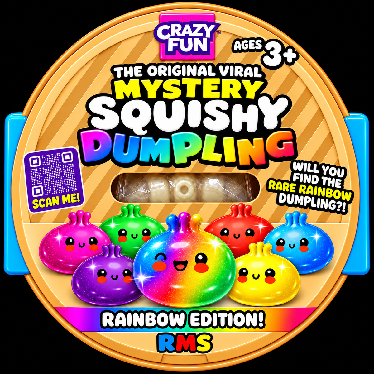 RMS Mystery Squishy Dumpling – Rainbow Edition