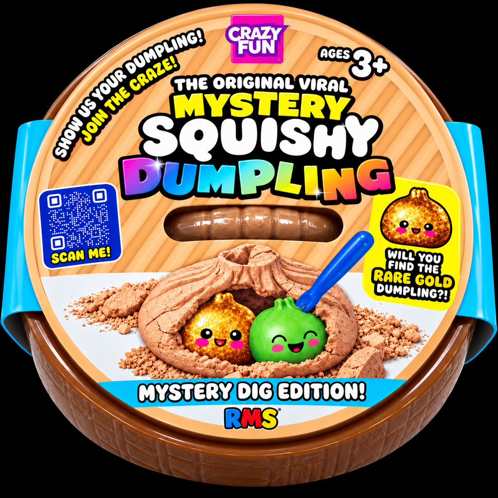 🥟 Crazy Fun RMS Mystery Squishy Dumpling – Mystery Dig Edition! ⛏️✨