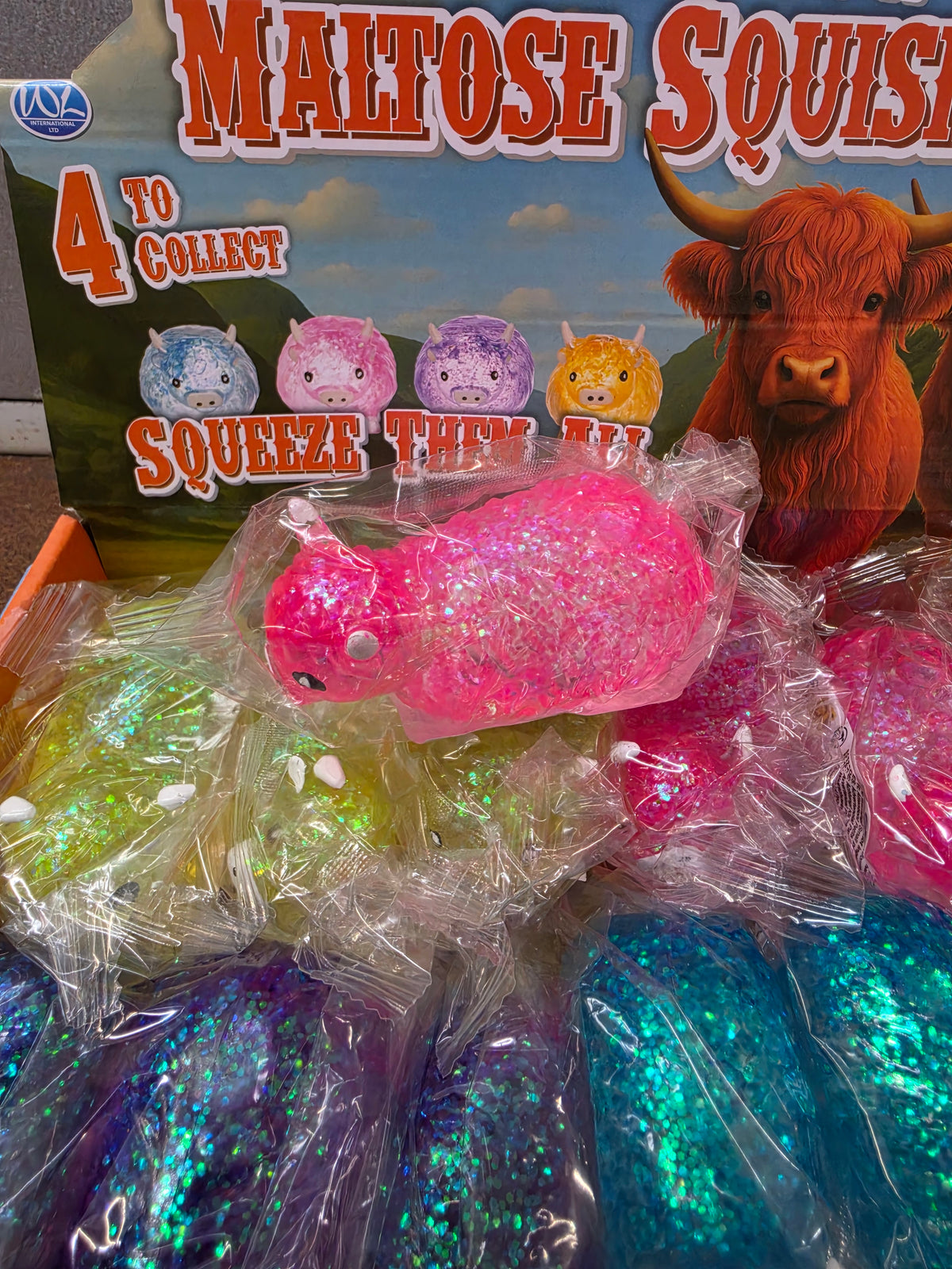 Highland Cow Maltose Squishy 9.5cm